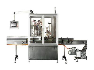 中国 Fully Automatic Edible Oil Filling Machine 4 Nozzle 30BPM 100-1000ml 販売のため