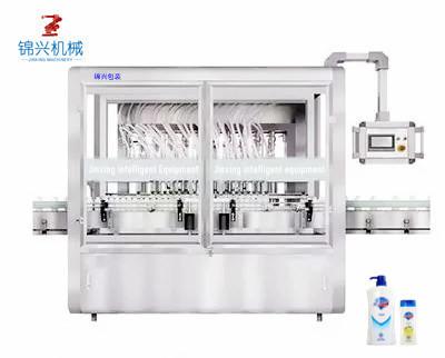 Chine Machine remplissante de la machine de remplissage de shampooing de bouteille d'animal familier 100-1000ml et de capsulage automatique chaude à vendre