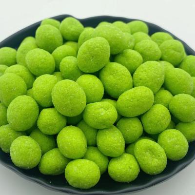 China Factory Wholesale Wasabi Peanuts Spicy Roasted Coated Peanut Snack for sale