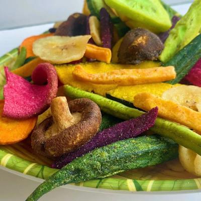 China Vacuum Fried Vegetables & Fruits Dehydrated Mixed Dried Fruit Vegetable Chips Snacks for sale
