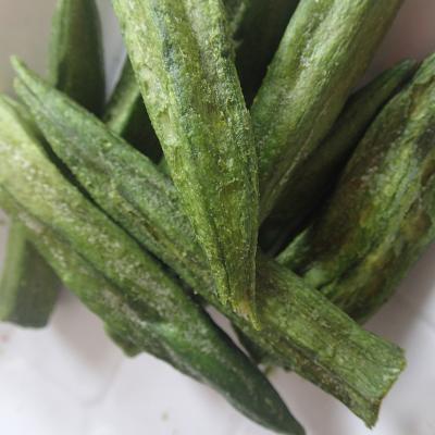 China LOW TEMPERATURE VACUUM FRIED GREEN VEGETABLE CRISP DELICIOUS SNACKS DRIED OKRA for sale
