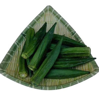 中国 減塩の真空によって揚げられているオクラの半柔らかいシャキッとしたローストの野菜 販売のため