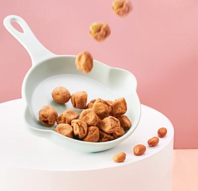 China BBQ Powder Plum Shaped Salted Fried Peanuts Rarioli Coated Peanuts for sale