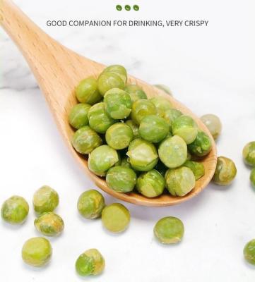 China Healthy Snack Wasabi Coated Green Peas Crisp Texture Mustard Green Peas for sale
