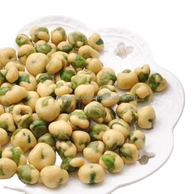 中国 OUのユダヤの証明された乾燥されたエンドウ豆の軽食のWasabiによって風味を付けられるエンドウ豆によって焼かれるチップス 販売のため