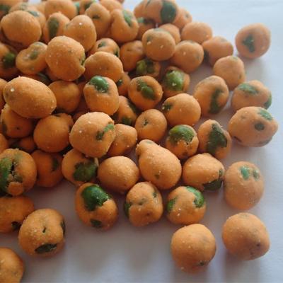China Chili Flavor Roasted Green Pea Spicy Coated Green Split Peas for sale