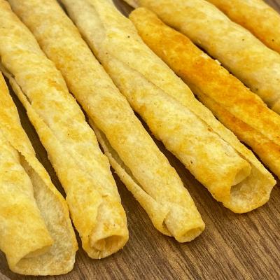 China Wheat Flour Crunchy Chinese Yam Rolls Snack Low Fat Rice Cracker Mix for sale