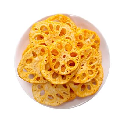 China Dive into Gourmet Bliss with Vacuum Fried Lotus Root Crispy Snack Savory Flavor en venta