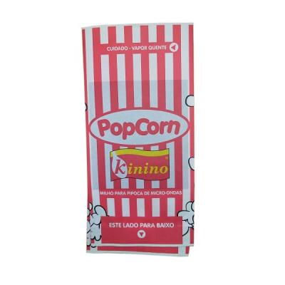 China Food Grade Popcorn Packaging Bags Greaseproof Paper Popcorn Packaging Pouch en venta