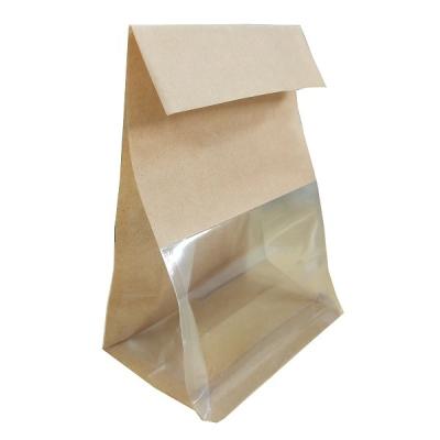 China 50-150 Microns Bakery Bread  Packaging Bags  4 Colors Kraft Paper Side Gusset Pouch for sale