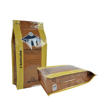 Китай 5kg Doypack Stand Up Pouch 120-160 Microns Kraft Paper Bags For Dog Treats продается