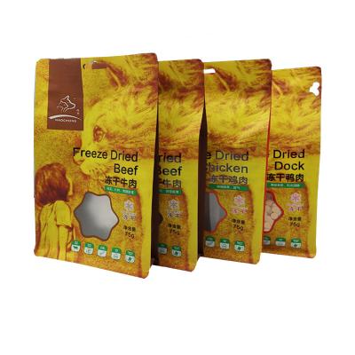 China Freeze Dry Standing Pet Food Packaging Bag Cat Food Pouches Bulk 120-160 Microns à venda