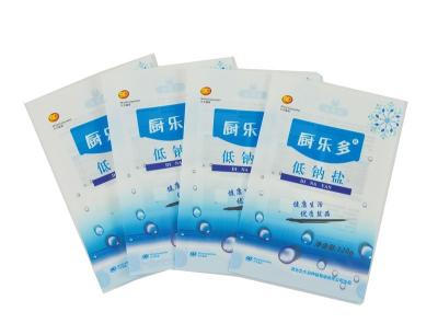 China 180*260mm Salt Packaging Pouch 3 Side Seal Recyclable Airtight Zipper Pouch en venta