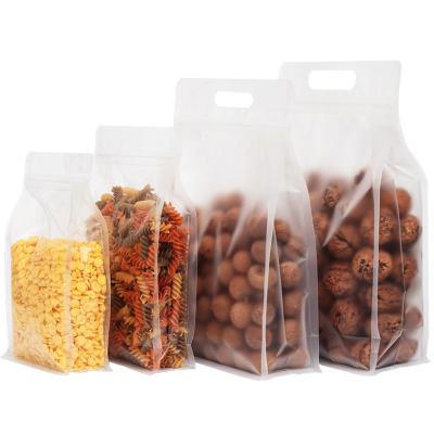 China 200g Bread Packaging Bags Clear Stand Up Resealable Zipper Pouches Anti Oxidation for sale