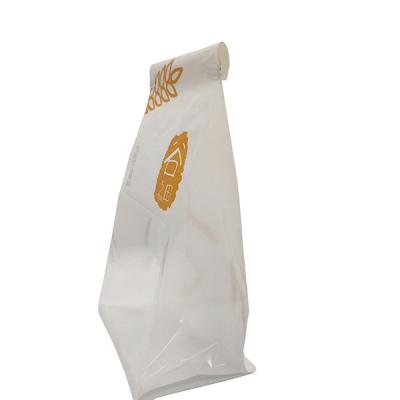 China 140x280x100mm Bakery Paper Bags Bakery Packaging Bags With Tin Tie for sale