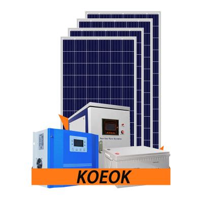 China 10KW Off Grid Solar Power System 110-240V For House Shed Farm RV for sale