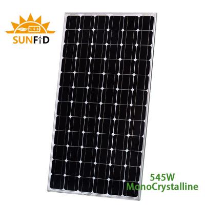 China PERC Half Cell MonoCrystalline Solar Panel Dual Glasses 550W for sale