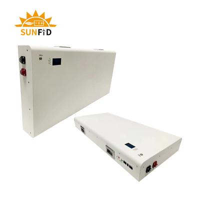 China 7200WH lâmina ultrafina Lifepo4 bateria Powerwall 48V sistema de energia solar doméstico à venda