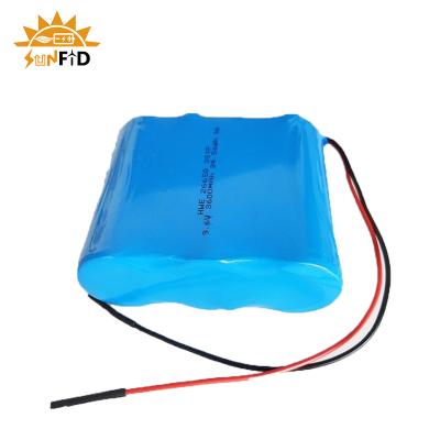 China 9.6V 3.6Ah Rechargeable Lithium Battery Pack 26650 3S1P Lifepo4 for sale