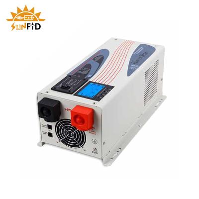 China Hybrid 4000w Pure Sine Wave Power Inverter Single Phase LCD Digital Display for sale