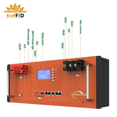 Κίνα αποθήκευση μπαταριών 10kwh 400ah για το σύστημα αποθήκευσης ηλιακού πλαισίου εγχώριων ηλιακών συστημάτων Lifepo4 300ah προς πώληση