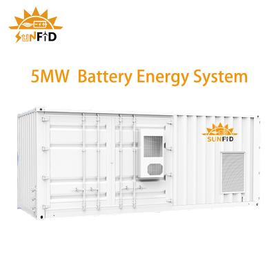 Chine 5MWH 30Ft Container Système de stockage de batterie solaire commercial BESS à vendre