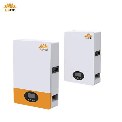 China 10KWh Home Battery System Long Cycle Life 51.2V  LiFePO4 Wall-mounted Battery Pack for sale