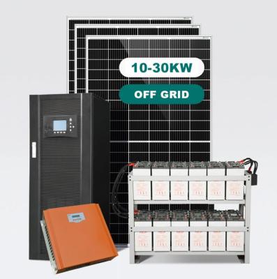 Chine Hybride outre du système d'alimentation solaire de grille 3KW 5KW 8KW 10KW avec des batteries à vendre