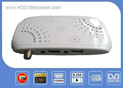 China MINI H.264 MPEG4 Digital Satellite Receiver HD / Television Receiver Box for sale
