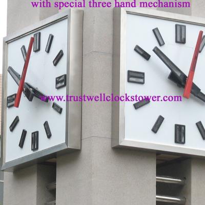 China top quality clocks tower with special strong movement mechanism working with stepper motor no need human maintenance for sale