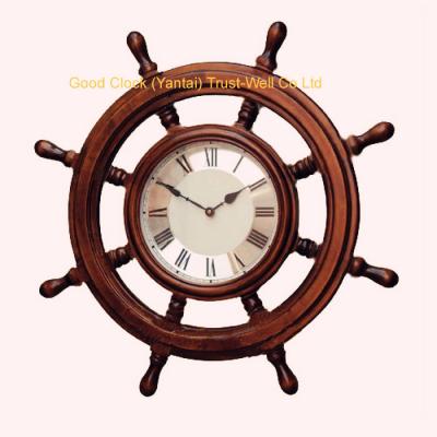 China sterring wheel clocks for ship, wheel helm clocks for boat for sale