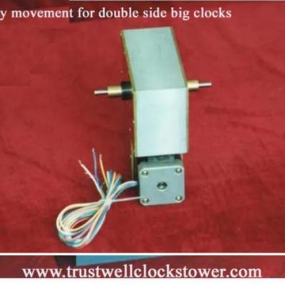 China Double side city street clocks and movement motor 50cm 60cm 100cm 120cm diameters water rain proof maintenance free for sale
