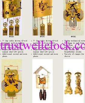 China Chinese 31 day movement for wall clock grandfather clocksfloor clock cuckoo clock-GOOD CLOCK YANTAI)TRUST-WELL CO LTD for sale
