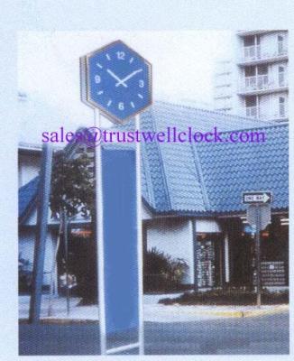 China China made top quality materials double side city street clocks  1m 1.2m 1.5m diameters for sale