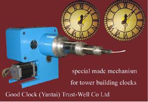 China movement motor for three hand big clock with led lights for night illumination for sale