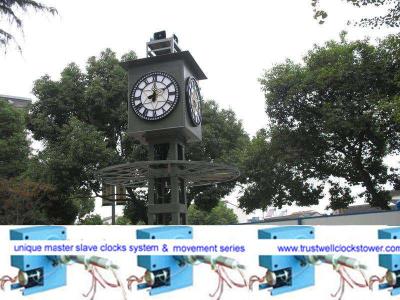China double side clocks city clocks rural clocks with minute hour second hand 1m 1.2m 1.5m diameters for sale