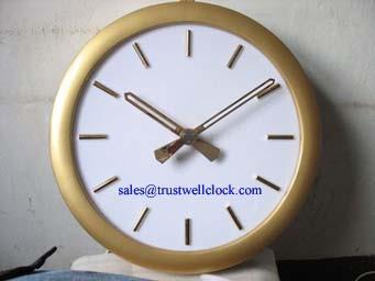 China China made analog clocks, analogue wall clocks, analog slave clocks 40cm 45cm 50cm 60cm 100cm diameters for sale