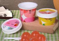 250ml 180ml 250ml 300ml Ice Cream Cups Disposable Yogurt Container PP  Material Pudding cups