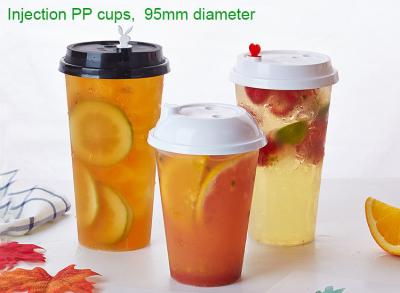 China 95mm Thicker Stronger Disposable Plastic Drinking Cups Upper Diameter for sale