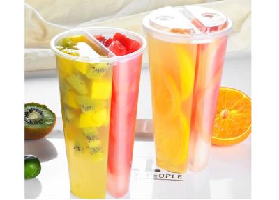 China Disposable Share Cups Plastic Juice Cups With Lids for sale