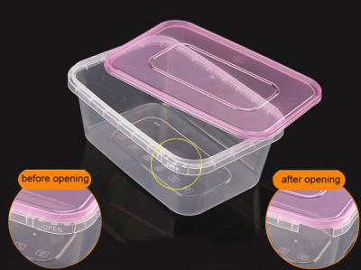 China New takeaway lunch box bento tamper-evident PP material container microwaveable for sale
