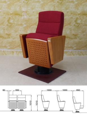 China Folding Movie Theater Chair With Cup Holder , Weight 20kg Fireproof Auditorium Chairs for sale