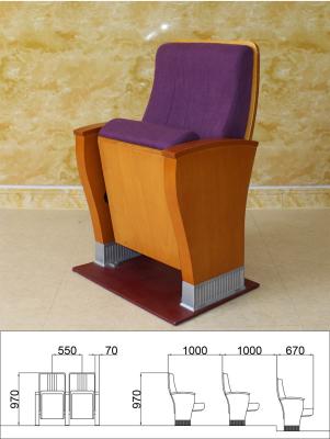 China Multifunctional Folding Auditorium Chairs Movie Seating Detachable Anti Fouling for sale