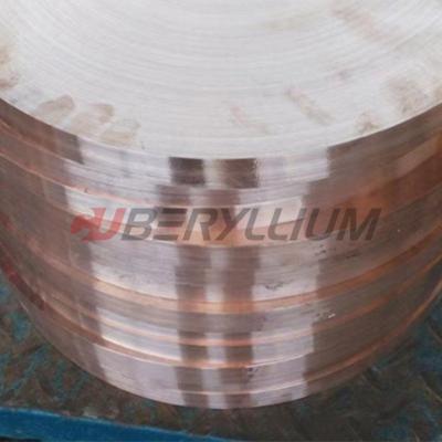 China SGS Zirconium Copper Alloy C15000  Round Plate For Collector Connector en venta