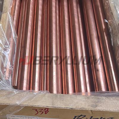 中国 DIN 2.1293 Chromium Zirconium Copper Round Bars For Resistance Welding Electrodes 販売のため