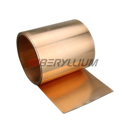 China C17200 ASTM B194 Beryllium Copper Tape Berylco 25 For Electrical Switch Soft State for sale