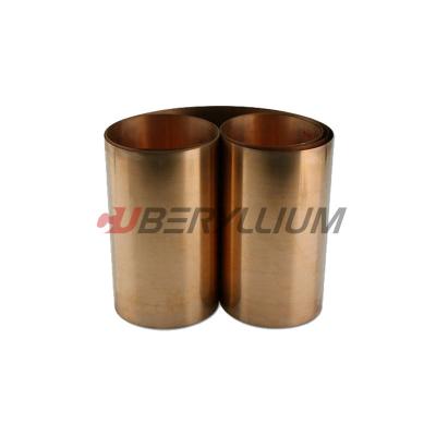 中国 柔らかいベリリウムの銅のストリップを老化させるQBe1.9は電子コネクターのための305mmを巻く 販売のため
