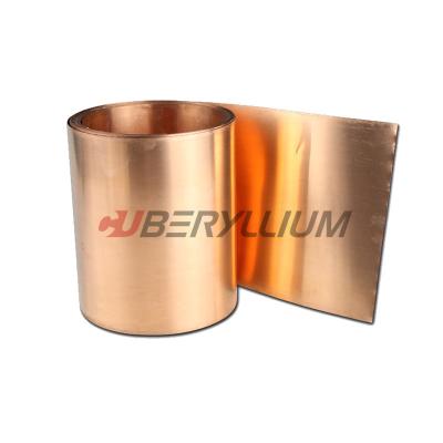 China 0.1mmx250mm Beryllium-Kupferlegierungs-Blatt-Platte QBe2.0 mit hartem Zustand zu verkaufen