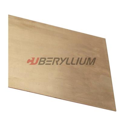 China Alloy CW101C UNS.C17200 Beryllium Copper Foil Sheet With State Hard 1/2 1/4 for sale