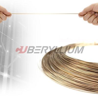 China Alloy M25 Leaded Copper Beryllium Wires For Contact Bridges High Strength  ASTM B197 for sale